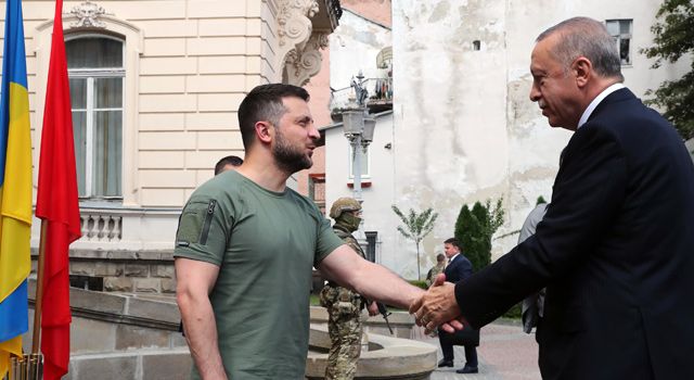 Cumhurbaşkanı Erdoğan, Lviv'de Zelenskiy ile görüştü