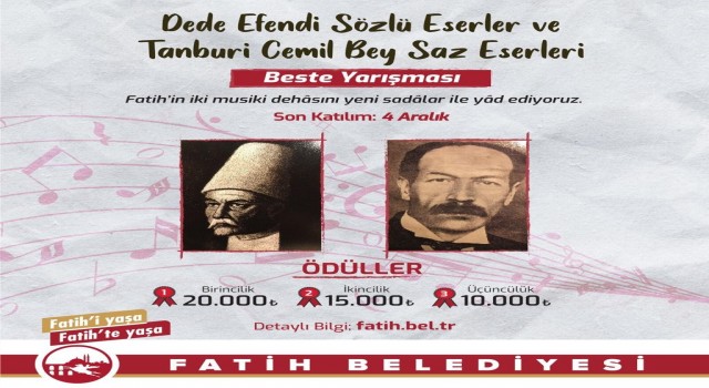 Dede Efendi ve Tanburi Cemil Bey yarışmayla anılacak
