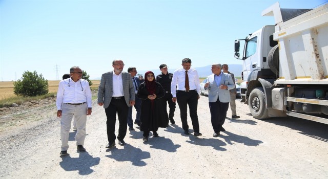 Dedik yolunda altyapı tamamlandı