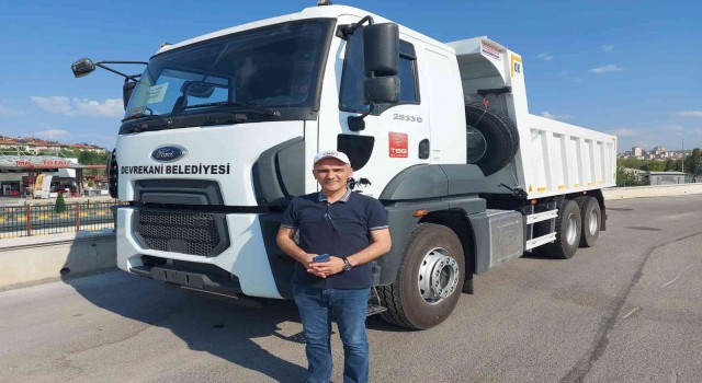Devrekani Belediyesine hibe edilen kamyon hizmete alındı