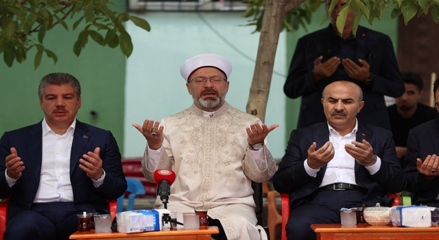 Diyanet İşleri Başkanı Erbaştan, Derikte taziye ziyareti