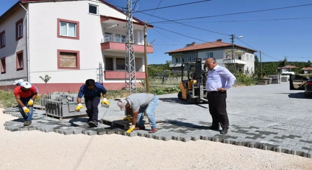 Doğanşehirde asfalt ve parke çalışması
