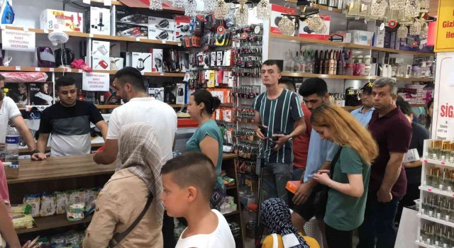 Edirnede indirim izdihamı