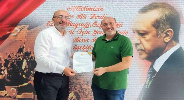 Erdoğanın Ali Çetinbaşa gönderdiği mektubu Başkan Önsay takdim etti