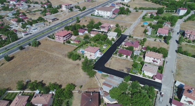 Erzincanda asfalt çalışması