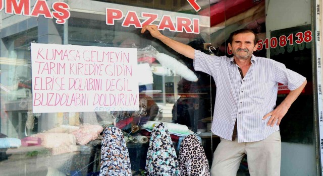 Esnaftan Karadeniz fıkrası gibi yazı: “Elbise dolabını değil, buzdolabını doldurun”
