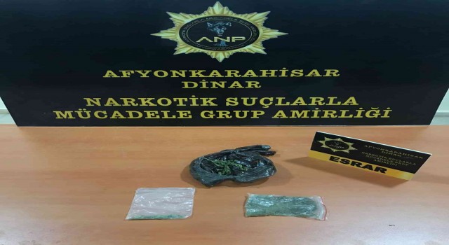 Esrarla yakalanan şahıs gözaltına alındı