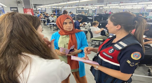 Fabrika çalışanlarına Kadına ‘El Kalkamaz eğitimleri