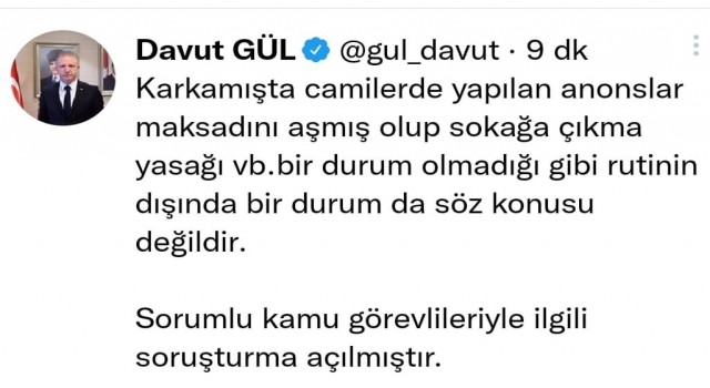 Gaziantep Valisi Gül: Sorumlu kamu görevlileriyle ilgili soruşturma açıldı