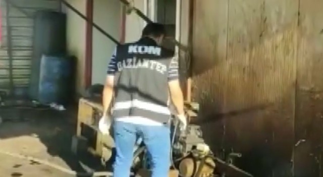 Gaziantepte 3 bin 300 litre kaçak akaryakıt ele geçirildi