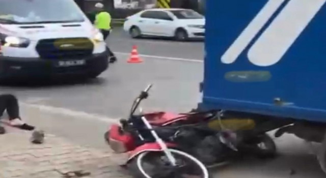 Gemlikte motor kazası: 1 ölü, 1 yaralı