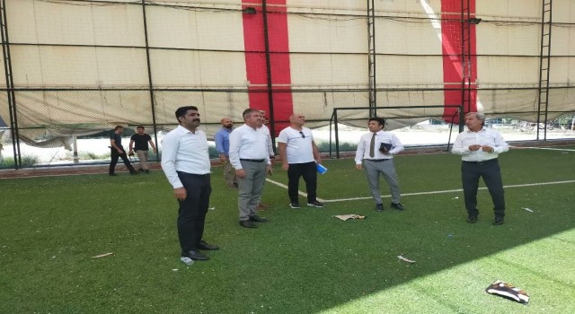 Günyüzü İlçesi spor tesisleri incelendi