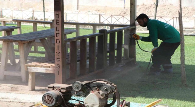 Haliliyede park yapım çalışmaları sürüyor