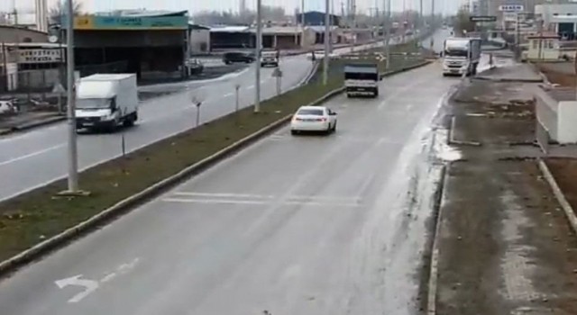 Iğdırda dron destekli trafik denetimi