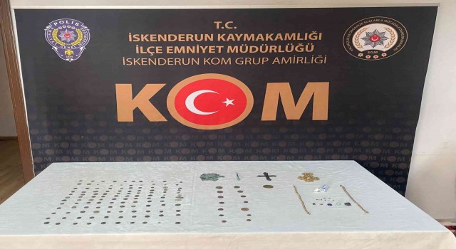 İskenderunda 145 adet tarihi eser ele geçirildi