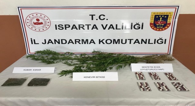 Ispartada uyuşturucu operasyonu: 1 gözaltı