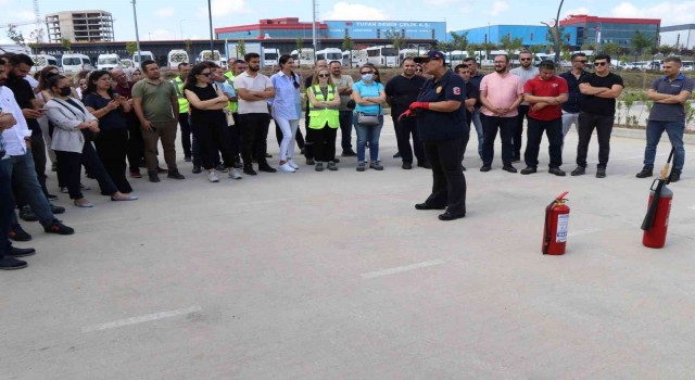 İtfaiye ve AFADdan İMES OSBde tatbikat