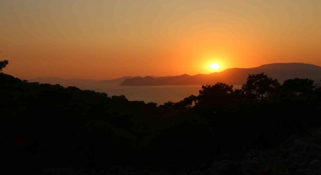 İztuzu Sahilinde gün batımı mest etti
