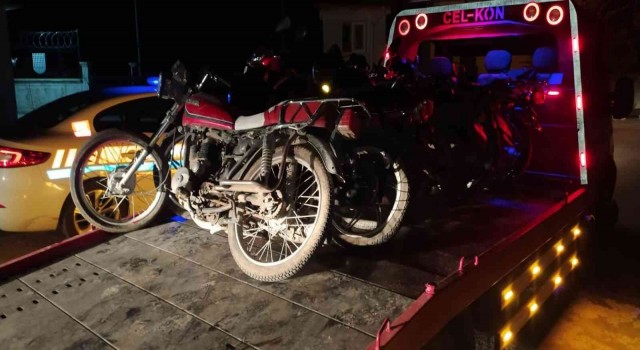Jandarmadan motosiklet sürücülerine yönelik denetim