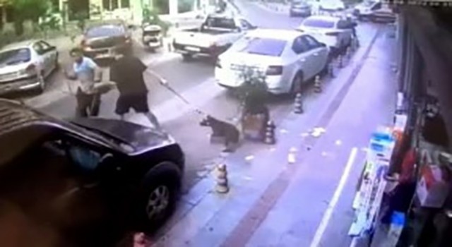 Kadıköyde toz yumruğu: Sokak ortasında darp etti