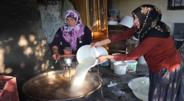 Kadınların ürettiği ev yapımı dut pestillerine yoğun talep