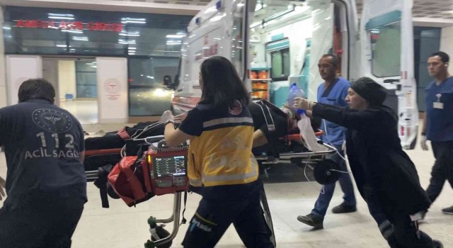 Kafasından vurulan şahıs hastaneye kaldırıldı
