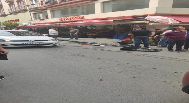 Kamyonetin el fren teli koptu, facianın eşiğinden dönüldü