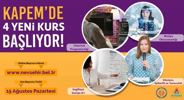 KAPEMde 4 yeni kurs kaydı başladı