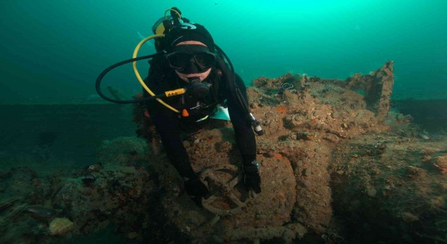 Karadenizin 36 metre altında sevinç çığlıkları