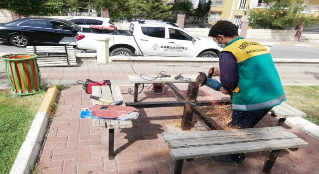 Karaköprüde bakım onarım çalışması