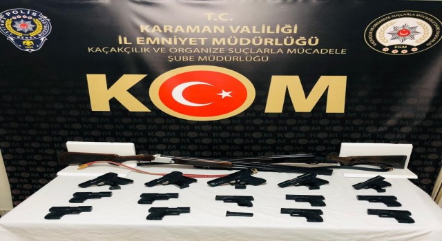 Karamanda silah kaçakçılığından gözaltına alınan 1 kişi tutuklandı