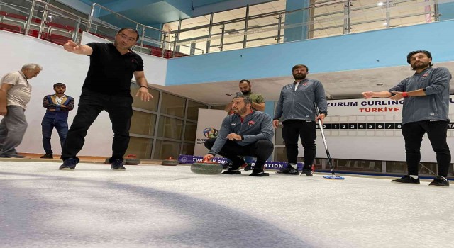 Karanın curling keyfi