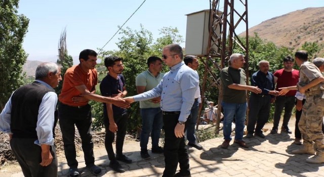 Kaymakam Yelekten taziye ziyareti