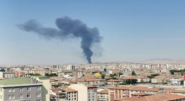 Kayseri Şeker Fabrikasında korkutan yangın