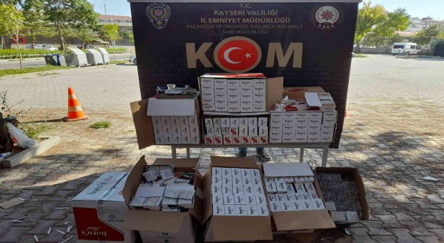 Kayseride 35 kilo kaçak tütün ele geçirildi