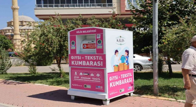 Kiliste 50 noktaya tekstil kumbarası yerleştirildi