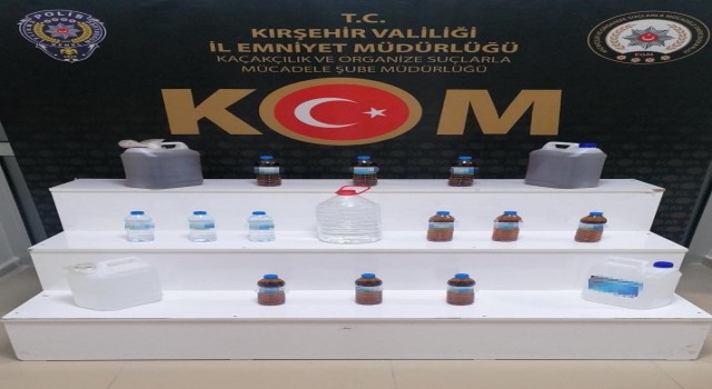 Kırşehirde sahte alkol operasyonu: 3 gözaltı