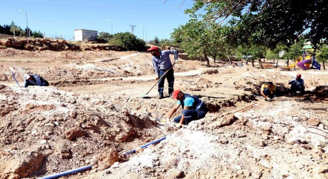 Kocaköy Millet Bahçesinde çalışmalar sürüyor