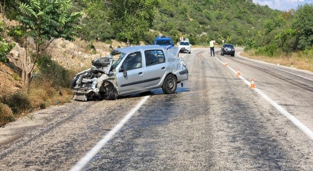 Kontrolden çıkan araç takla attı; 1 yaralı