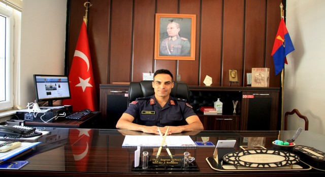 Kulanın yeni Jandarma Komutanı Üsteğmen Yüksel göreve başladı
