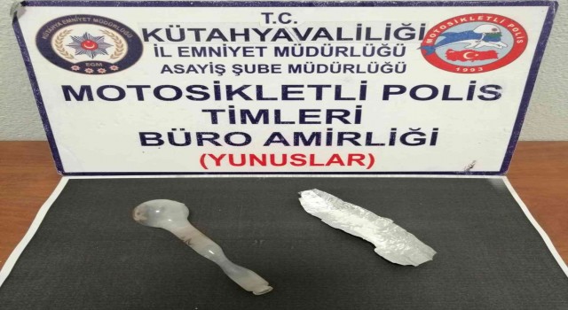 Kütahyada bir şahsın üzerinde uyuşturucu bulundu