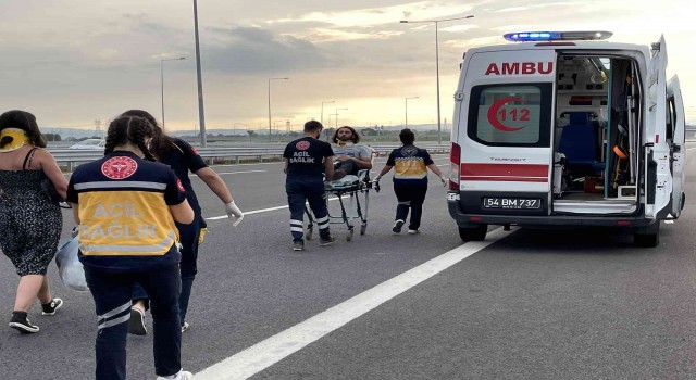 Kuzey Marmara Otoyolunda tır ile ticari araç çarpıştı: 7 yaralı