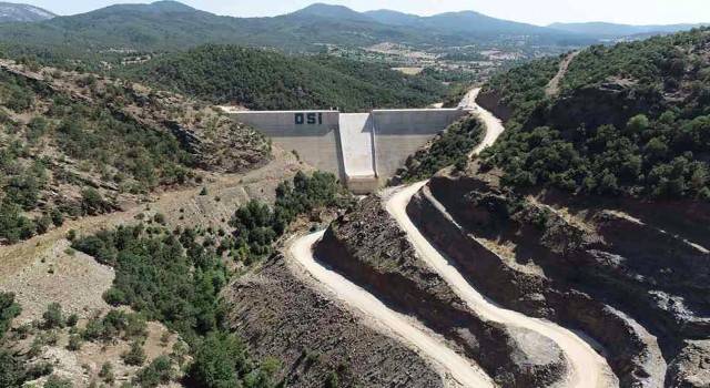 Manisa Kelebek Barajında su tutuldu