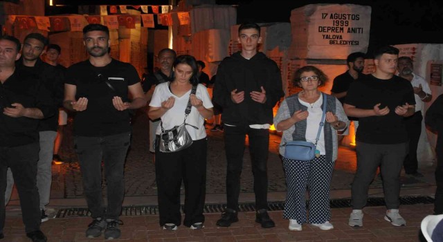 Marmara Depreminde hayatını kaybedenler Yalovada anıldı