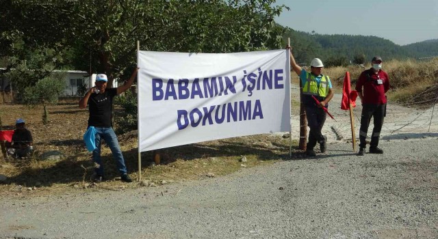 Milasta bu defa termik santral çalışanları ve yakınları eylem başlattı