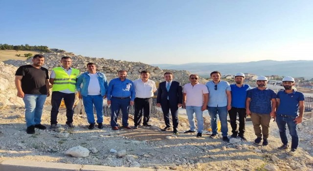 Milletvekili Gazel, Emette alt yapı çalışmalarını inceledi