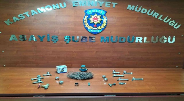 Muslukları çalan 3 çocuk polis ekipleri tarafından yakalandı