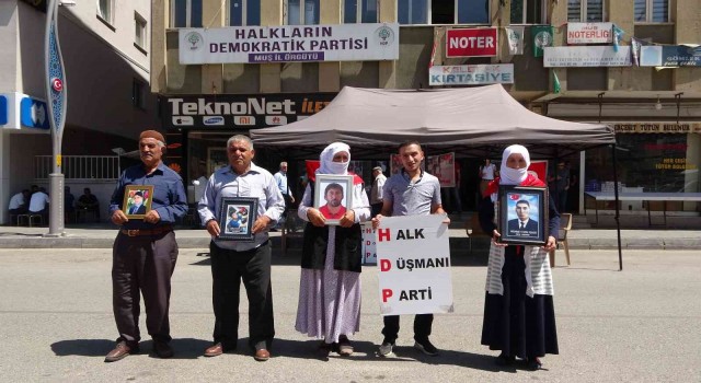 Muşta annelerin evlat nöbeti devam ediyor