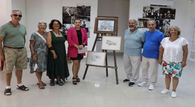 Nejat Orhan Sulu Boya Sergisi Didimli sanatseverlerle buluştu