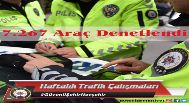 Nevşehirde 21 araç trafikten men edildi